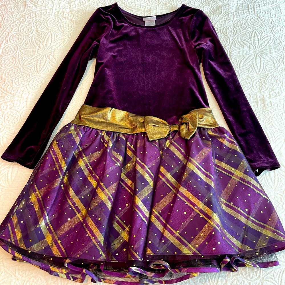 BRAND NEW B by Bonnie Jean Sz 14 Purple and Gold